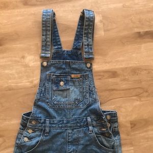 Denim jeans over all